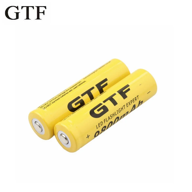GTF 1PC 18650 Battery 3.7V 9800mAh Rechargeable Li-ion Cell Battery For Torch Flashlight electronic product drop shipping
GTF 1PC 18650 Battery 3.7V 9800mAh Rechargeable Li-ion Cell Battery For Torch Flashlight electronic product drop shipping