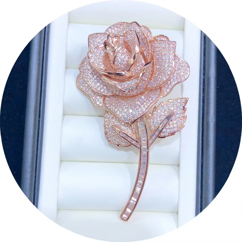Women's Flower High Quality Golden plated Paved CZ Necklace Brooch Base Cubic Zirconia Jewelry Connector DIY Jewellery Making
Women's Flower High Quality Golden plated Paved CZ Necklace Brooch Base Cubic Zirconia Jewelry Connector DIY Jewellery Making