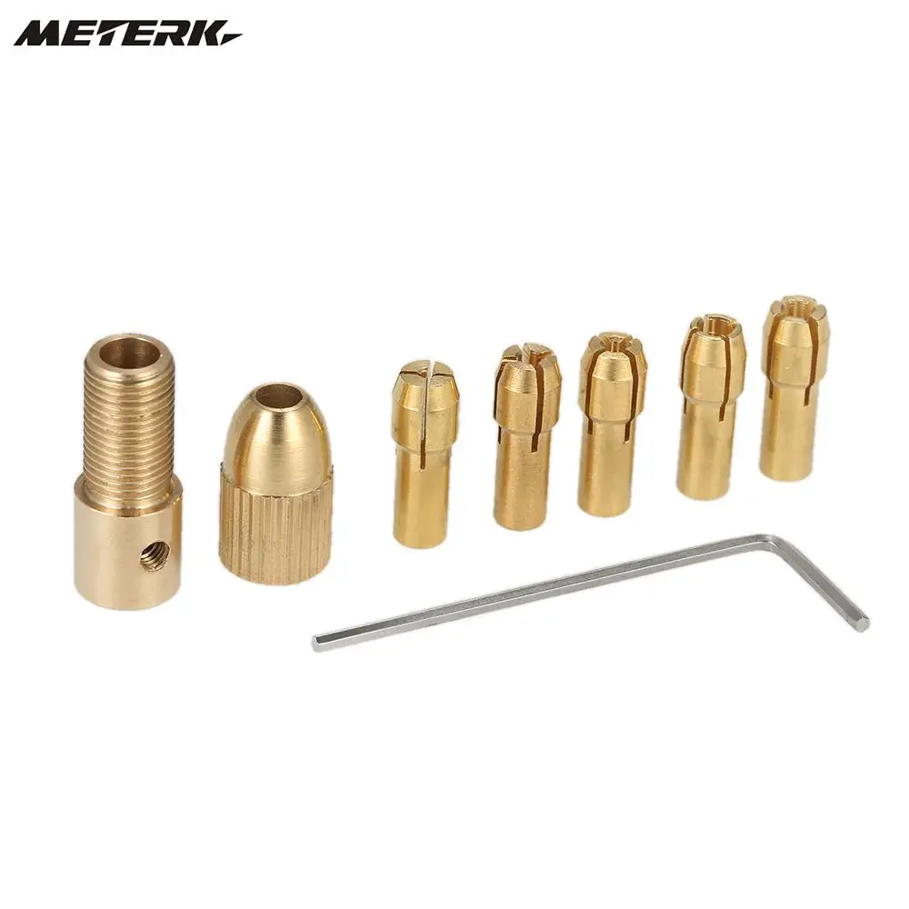 6pcs/set 1.0-3.0mm Electric Drill Bit Collet with Allen Wrench Pocket Size Electric Grinder Round Shank Micro Twist Drill Chuck
6pcs/set 1.0-3.0mm Electric Drill Bit Collet with Allen Wrench Pocket Size Electric Grinder Round Shank Micro Twist Drill Chuck