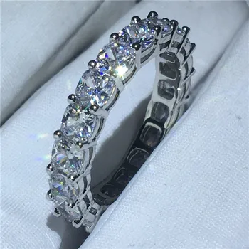 Eternity Promise ring 925 Sterling silver Cushion cut 4mm AAAA cz Engagement Wedding Band Rings for women Bridal Finger Jewelry
Eternity Promise ring 925 Sterling silver Cushion cut 4mm AAAA cz Engagement Wedding Band Rings for women Bridal Finger Jewelry