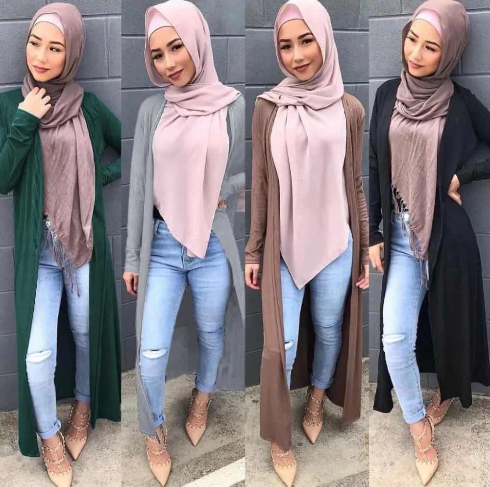 Muslim Abaya Women Outwear Open Knitted Cardigan Full Dresses Kimono Long Robe Gowns Jubah Middle East Arab Islamic Clothing
Muslim Abaya Women Outwear Open Knitted Cardigan Full Dresses Kimono Long Robe Gowns Jubah Middle East Arab Islamic Clothing