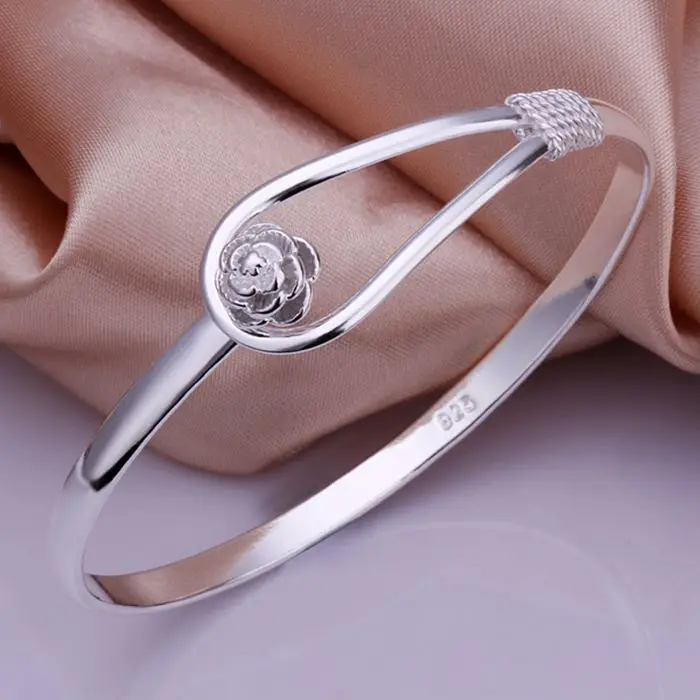 Wholesale 925 jewelry silver plated bangle bracelet, fashion jewelry, flower knot bangle mpj mho
Wholesale 925 jewelry silver plated bangle bracelet, fashion jewelry, flower knot bangle mpj mho