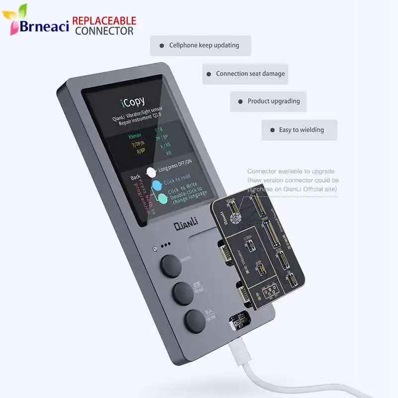 QianLi iCopy For iPhone EEPROM Transfer Data Programming LCD Display Touch Vibrating Motor Repair Instrument Photosensitive
QianLi iCopy For iPhone EEPROM Transfer Data Programming LCD Display Touch Vibrating Motor Repair Instrument Photosensitive