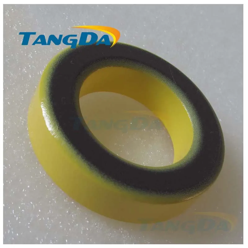 

Tangda Iron powder cores T157-6 OD*ID*HT 40*24*15 mm 11.5nH/N2 8.5uo Iron dust core Ferrite Toroid Core toroidal yellow gray