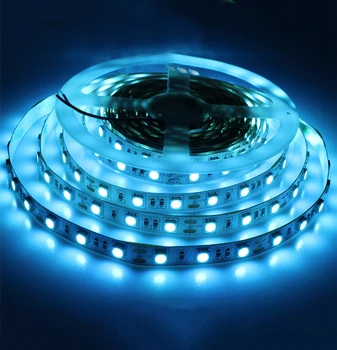 DC12V 5M 5050 SMD Ice Blue 60Leds/M Flexible Led Strip Light Non-Waterproof Car Home Decoration Tape Led Ribbon
DC12V 5M 5050 SMD Ice Blue 60Leds/M Flexible Led Strip Light Non-Waterproof Car Home Decoration Tape Led Ribbon