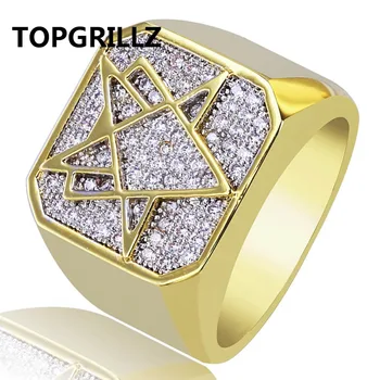 TOPGRILLZ 2018 New Style Hip Hop Rock Men Gold Color Plated Ring Copper Iced Out Micro Pave CZ Stone Rings With 7 8 9 10 11
TOPGRILLZ 2018 New Style Hip Hop Rock Men Gold Color Plated Ring Copper Iced Out Micro Pave CZ Stone Rings With 7 8 9 10 11