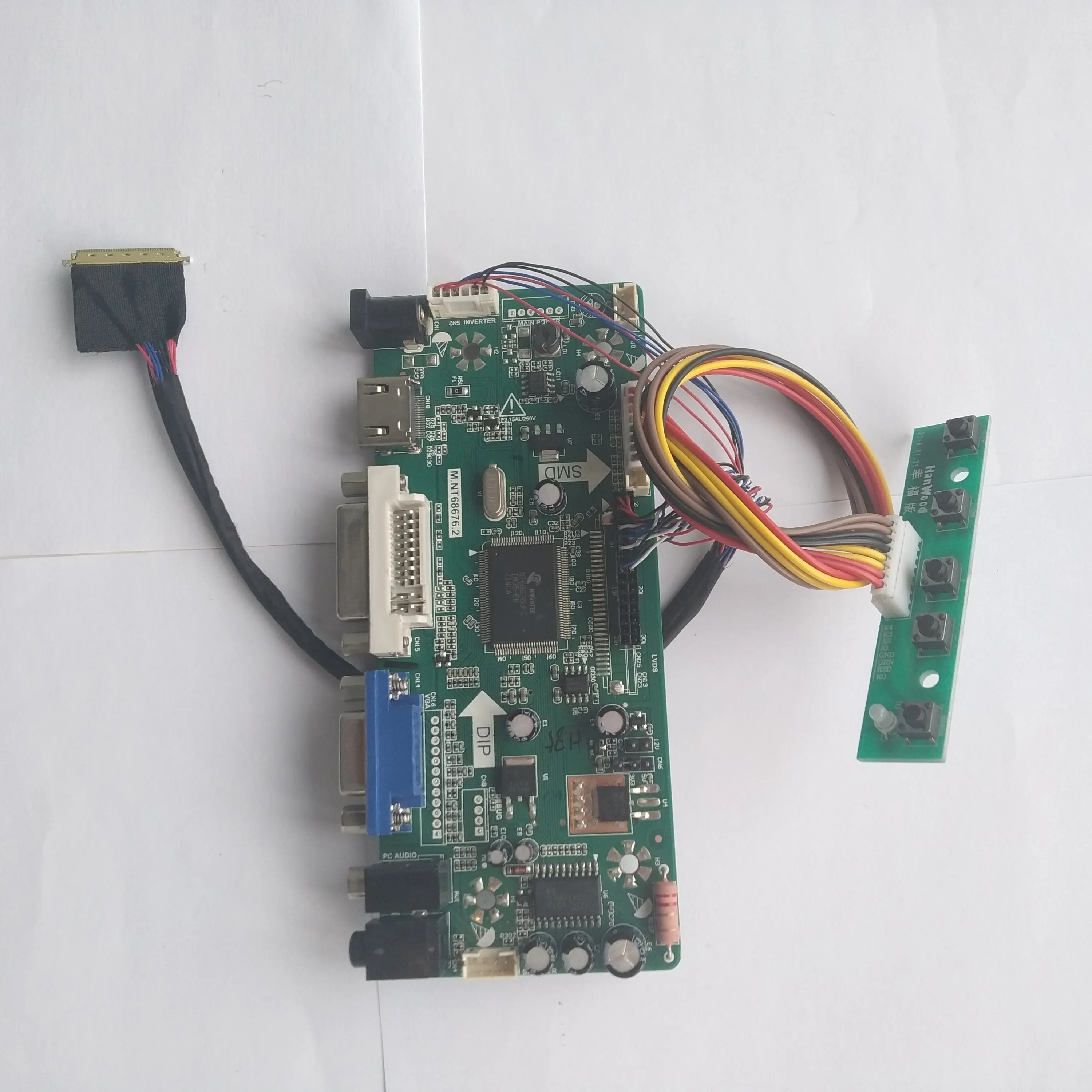M.NT68676 HDMI VGA LED LCD DVI плата контроллера дисплей для 15 6 "LP156WH4(TL)(N1)/(TL)(N2) 1366X768 40pin