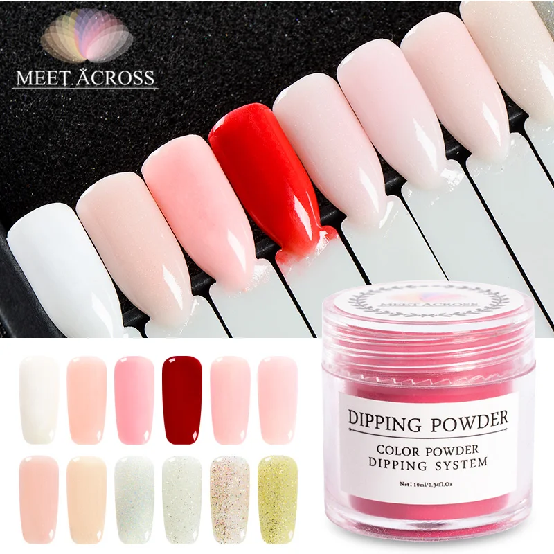 MEET ACROSS Gradient French Dipping Powder Nail Natural Color Holographic Glitter Luminous Semi Permanent Nail Art Decorations
MEET ACROSS Gradient French Dipping Powder Nail Natural Color Holographic Glitter Luminous Semi Permanent Nail Art Decorations