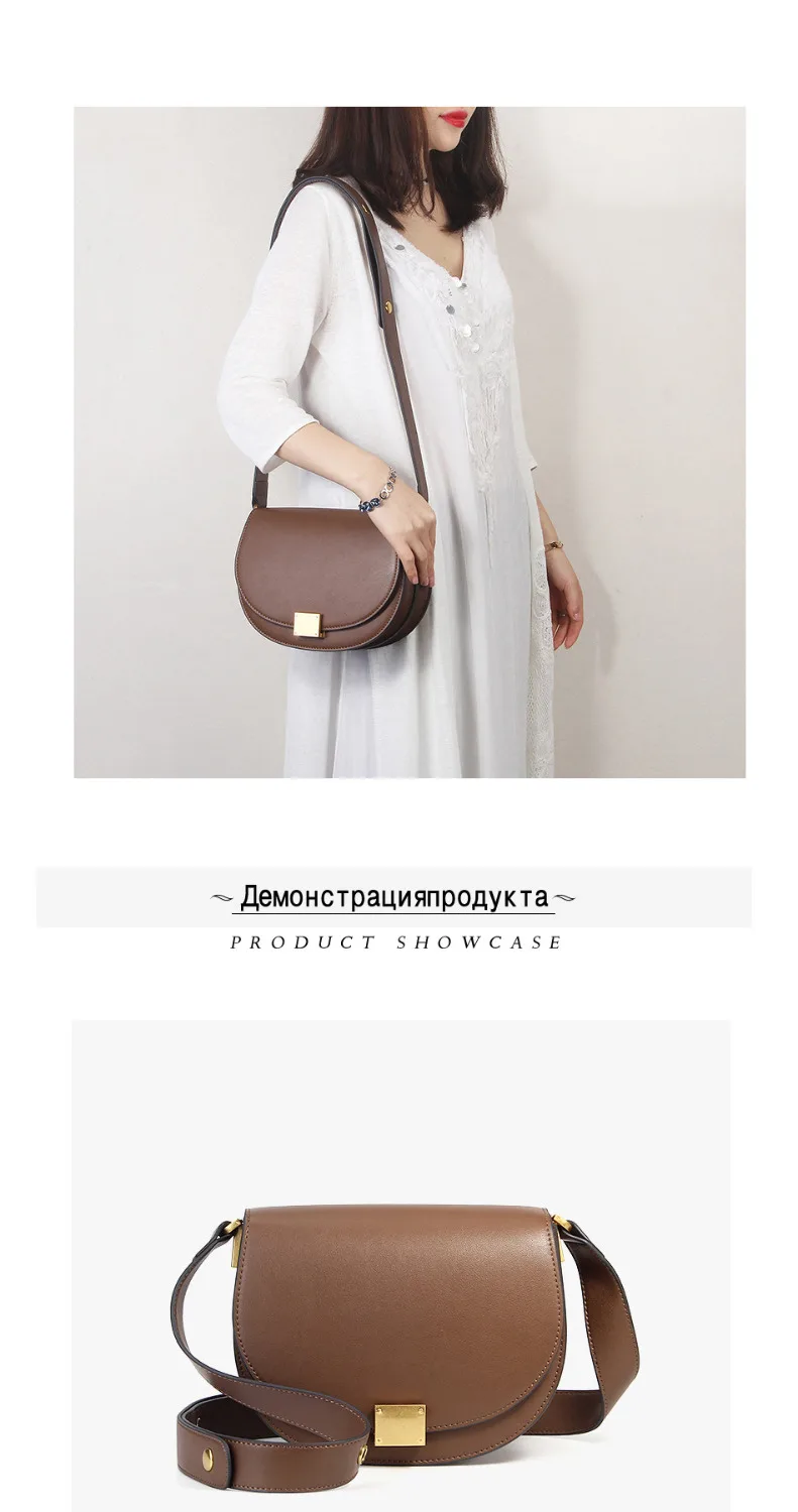 Zency skórzana retro torba crossbody dla kobiet z miękkiej skóry bydlęcej - wysoka jakość, elegancki design, czarno-brązowy kolor - Wianko - 15