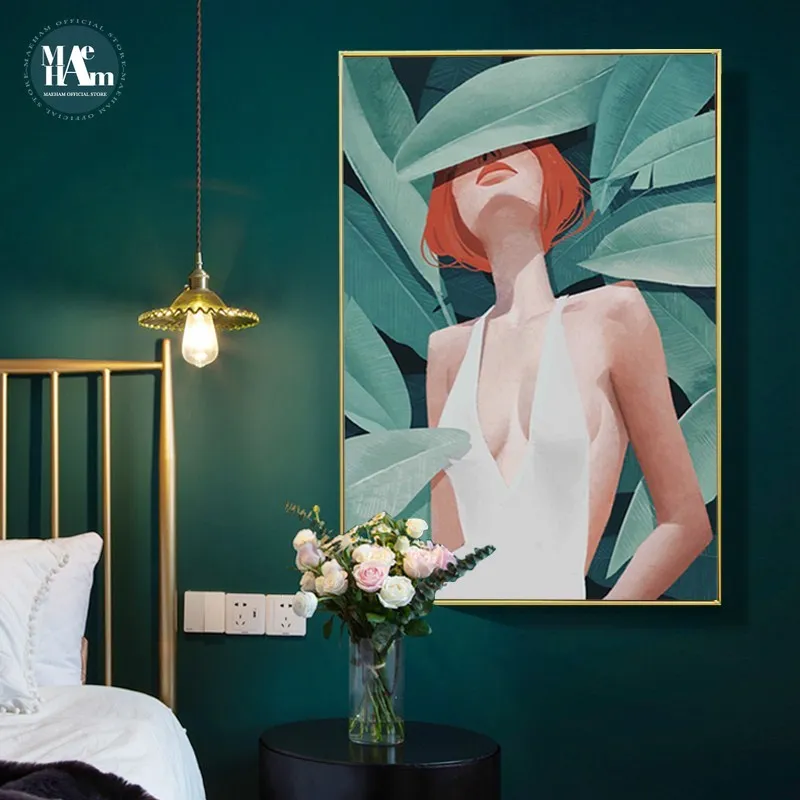 Delicate Girls green plant Wall Art Canvas Painting Nordic Posters And Prints Fashion Figures wall Pictures For Living Room
Delicate Girls green plant Wall Art Canvas Painting Nordic Posters And Prints Fashion Figures wall Pictures For Living Room