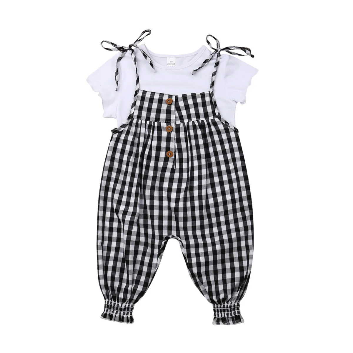 Fashion Toddler Baby Kid Girls Clothes Set White T shirt + Overalls Romper Jumpsuit Summer Kid Baby Costumes
Fashion Toddler Baby Kid Girls Clothes Set White T shirt + Overalls Romper Jumpsuit Summer Kid Baby Costumes