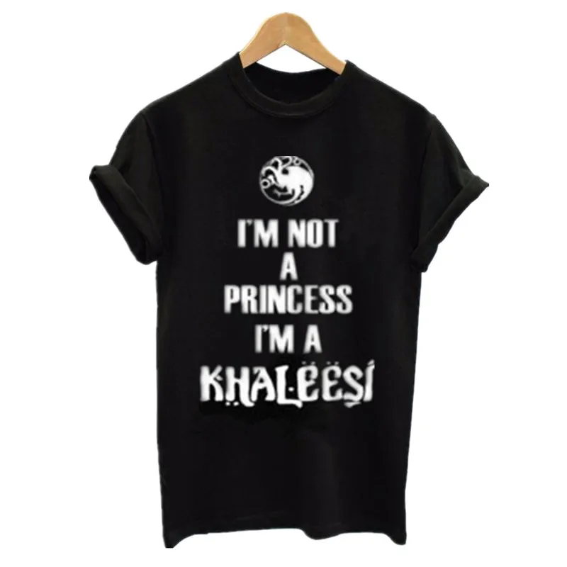 I'M Not A Princess I'M A Khaleesi T Shirt Jon Snow Stark House Games Of Thrones T-Shirt Men Women Cotton Summer Tops T-Shirts
I'M Not A Princess I'M A Khaleesi T Shirt Jon Snow Stark House Games Of Thrones T-Shirt Men Women Cotton Summer Tops T-Shirts