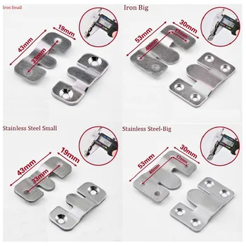 10sets/Lot Clip Bracket photo Mirror frame furniture Bed hanging buckle Coupling Retaining hanger Sofa Connector
10sets/Lot Clip Bracket photo Mirror frame furniture Bed hanging buckle Coupling Retaining hanger Sofa Connector