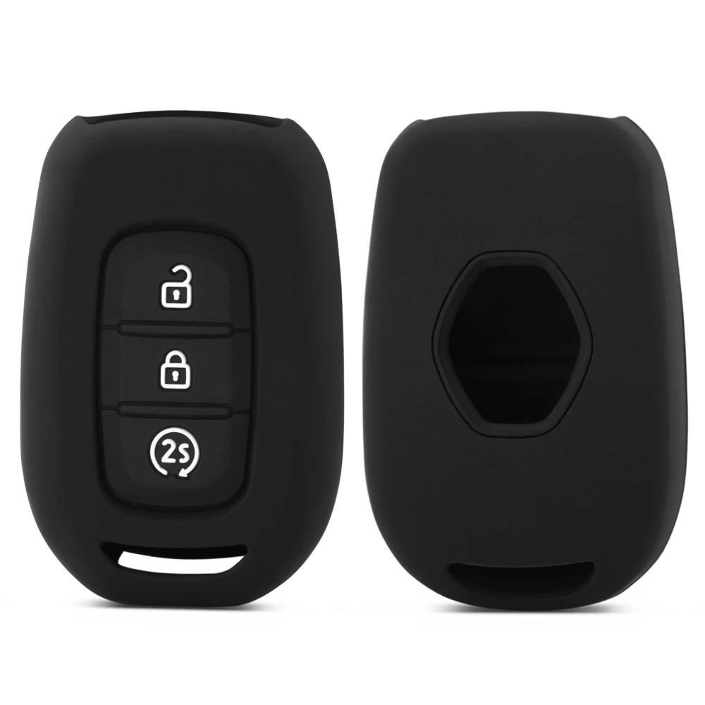 Силиконовый чехол с 3 кнопками для Renault Scenic Master Megane Duster Logan Clio Captur Laguna Fluence