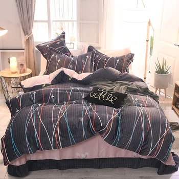 Multicolored lines print bedding set bed linen duvet cover kids adult Fleece fabric bed set home textile bedclothes bedspread
Multicolored lines print bedding set bed linen duvet cover kids adult Fleece fabric bed set home textile bedclothes bedspread