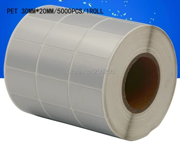 New AIBIER 30x20mm 5000pcs/1Roll Waterproof paper Thermal transfer blank PET barcode Labels PET adhesive printed label sticker
New AIBIER 30x20mm 5000pcs/1Roll Waterproof paper Thermal transfer blank PET barcode Labels PET adhesive printed label sticker
