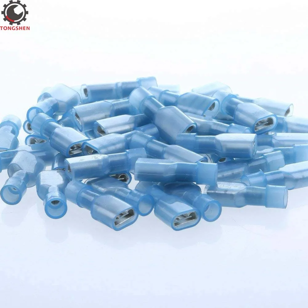 60pcs Blue 16-14 Gauge Nylon Fully Insulated Female Spade Connector Quick Disconnect Wire Spade Crimp Connectors Terminal
60pcs Blue 16-14 Gauge Nylon Fully Insulated Female Spade Connector Quick Disconnect Wire Spade Crimp Connectors Terminal