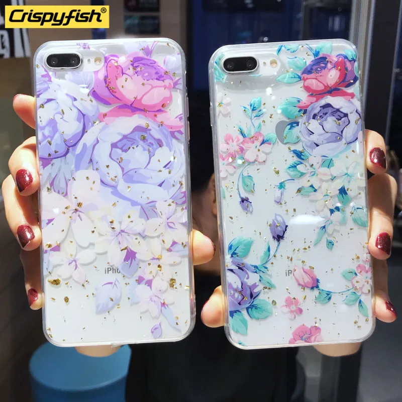 Flower Glitte Soft Phone Case For iphone 7 8 plus Luxury Floral Transparent TPU Case For iphone 6 6s X XR Xs Max Back Cover
Flower Glitte Soft Phone Case For iphone 7 8 plus Luxury Floral Transparent TPU Case For iphone 6 6s X XR Xs Max Back Cover