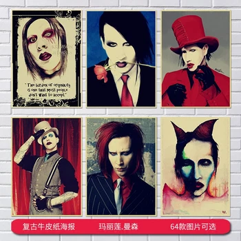 Marilyn Manson Vintage Retro rock band music Guitar Matte Kraft Paper Antique Poster Wall Sticker Home Decora 21*30
Marilyn Manson Vintage Retro rock band music Guitar Matte Kraft Paper Antique Poster Wall Sticker Home Decora 21*30