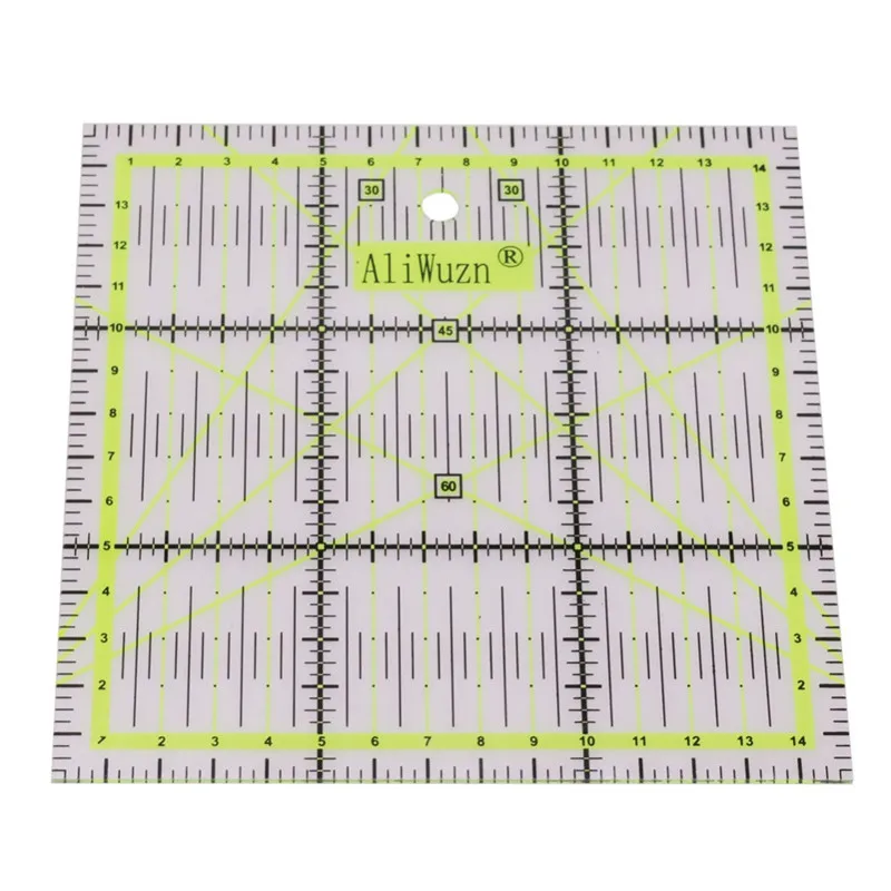 1 pcs high-grade acrylic material multi-function green Square ruler sewing patchwork ruler hand must-have student stationery
1 pcs high-grade acrylic material multi-function green Square ruler sewing patchwork ruler hand must-have student stationery