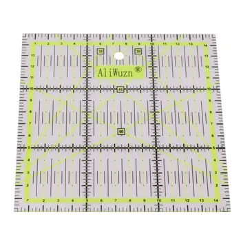 1 pcs high-grade acrylic material multi-function green Square ruler sewing patchwork ruler hand must-have student stationery
1 pcs high-grade acrylic material multi-function green Square ruler sewing patchwork ruler hand must-have student stationery