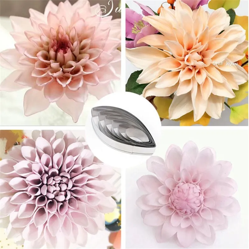 TTLIFE 6pcs/set Dahlia Petal Set Stainless Steel Candy Biscuit Cookie Cutters Fondant Sugarcraft Mold Cake Decorating Tools
TTLIFE 6pcs/set Dahlia Petal Set Stainless Steel Candy Biscuit Cookie Cutters Fondant Sugarcraft Mold Cake Decorating Tools