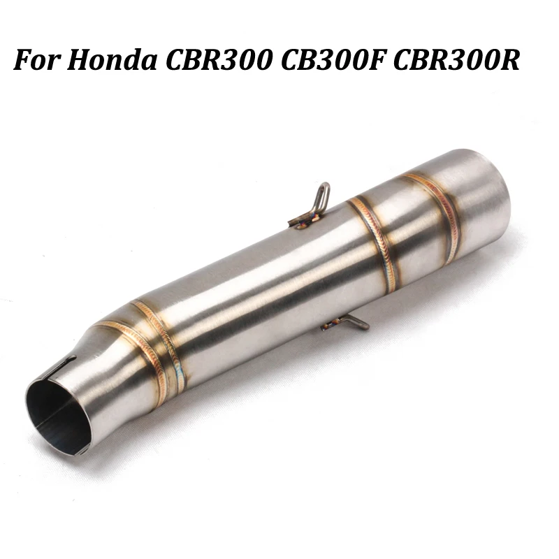 Motorcycle Exhaust Muffler Modified Middle Connection Stainless Steel Link Pipe Moto Ecspe Accessories For CBR300 CB300F CBR300R
Motorcycle Exhaust Muffler Modified Middle Connection Stainless Steel Link Pipe Moto Ecspe Accessories For CBR300 CB300F CBR300R