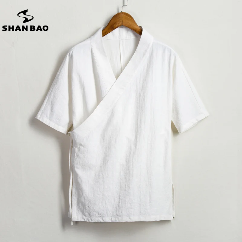 SHANBAO Summer Men's Cotton and Linen Shirt High Quality Brand Retro Chinese Style Solid Color Loose Casual Short-sleeved Shirt
SHANBAO Summer Men's Cotton and Linen Shirt High Quality Brand Retro Chinese Style Solid Color Loose Casual Short-sleeved Shirt