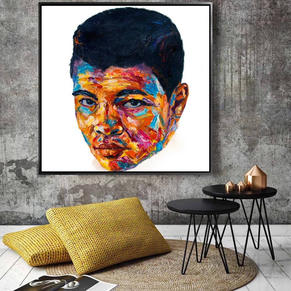 Mohammed Ali Modern Art Palette Knife Painting Texture Oil Painting On Canvas For Living Room Decoration Wall
Mohammed Ali Modern Art Palette Knife Painting Texture Oil Painting On Canvas For Living Room Decoration Wall