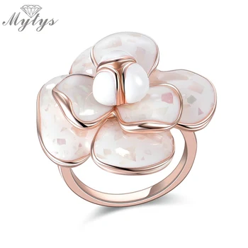 Mytys Enamel Cocktail Ring Lady Jewelry Accessories US 4sizes flower ring Free GIFT Box R681
Mytys Enamel Cocktail Ring Lady Jewelry Accessories US 4sizes flower ring Free GIFT Box R681