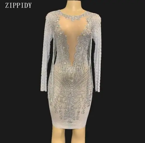 New design Long Sleeves Perspective Mesh Fringe Dress Women See Through Sexy Stretch Outfit Costume Dance Tassel Dress YOUDU
New design Long Sleeves Perspective Mesh Fringe Dress Women See Through Sexy Stretch Outfit Costume Dance Tassel Dress YOUDU