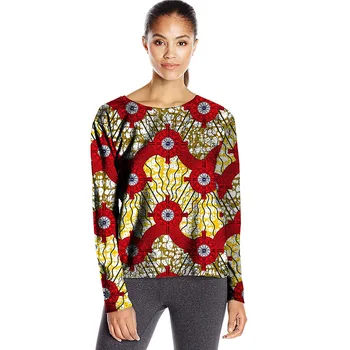 Fashion African Print Long Sleeve Tops Dashiki Clothes Ankara African Festive Print T-Shirt African Women Clothing Customized
Fashion African Print Long Sleeve Tops Dashiki Clothes Ankara African Festive Print T-Shirt African Women Clothing Customized