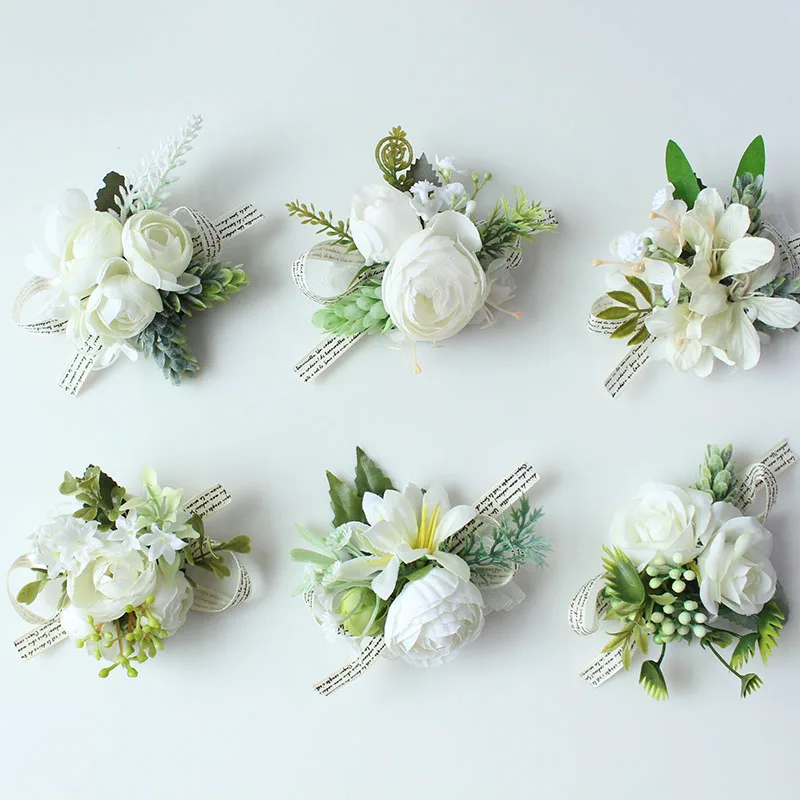 YO CHO Corsage and Boutonniere Bride Bridesmaid Wedding Wrist Corsage Groom Groomsmen Boutonniere White Prom Party Meeting Decor
YO CHO Corsage and Boutonniere Bride Bridesmaid Wedding Wrist Corsage Groom Groomsmen Boutonniere White Prom Party Meeting Decor