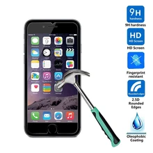 9H tempered glass For iphone 4s 5 5s 5c SE 6 6s plus 7 plus screen protector protective guard film front case cover +clean kits
