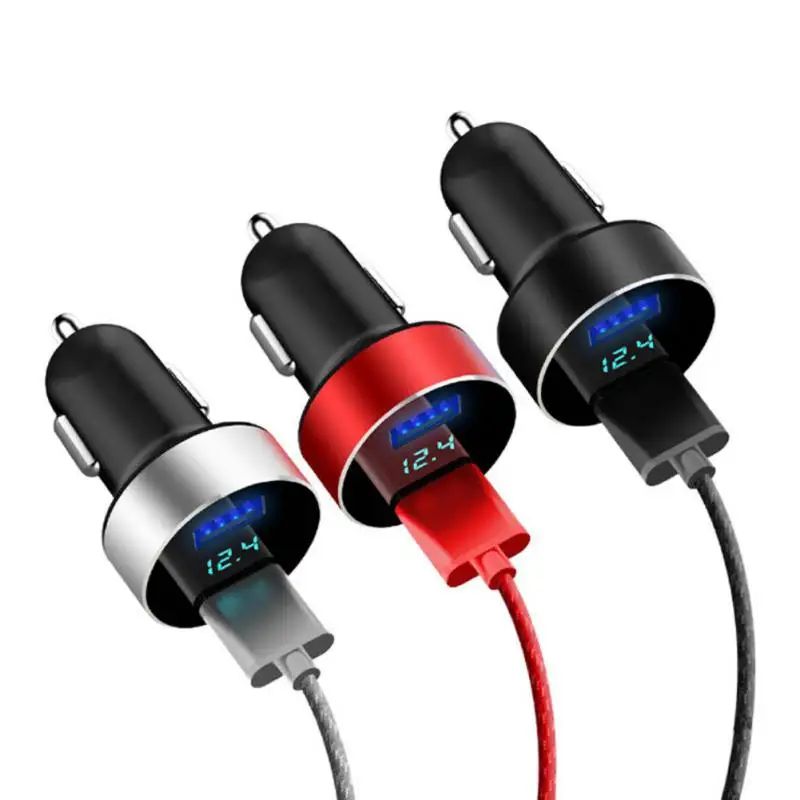 Car Charger Dual USB 5V 3.1A Quick Charger LED Display Phone Car Charger Adapter For Iphone Android
Car Charger Dual USB 5V 3.1A Quick Charger LED Display Phone Car Charger Adapter For Iphone Android