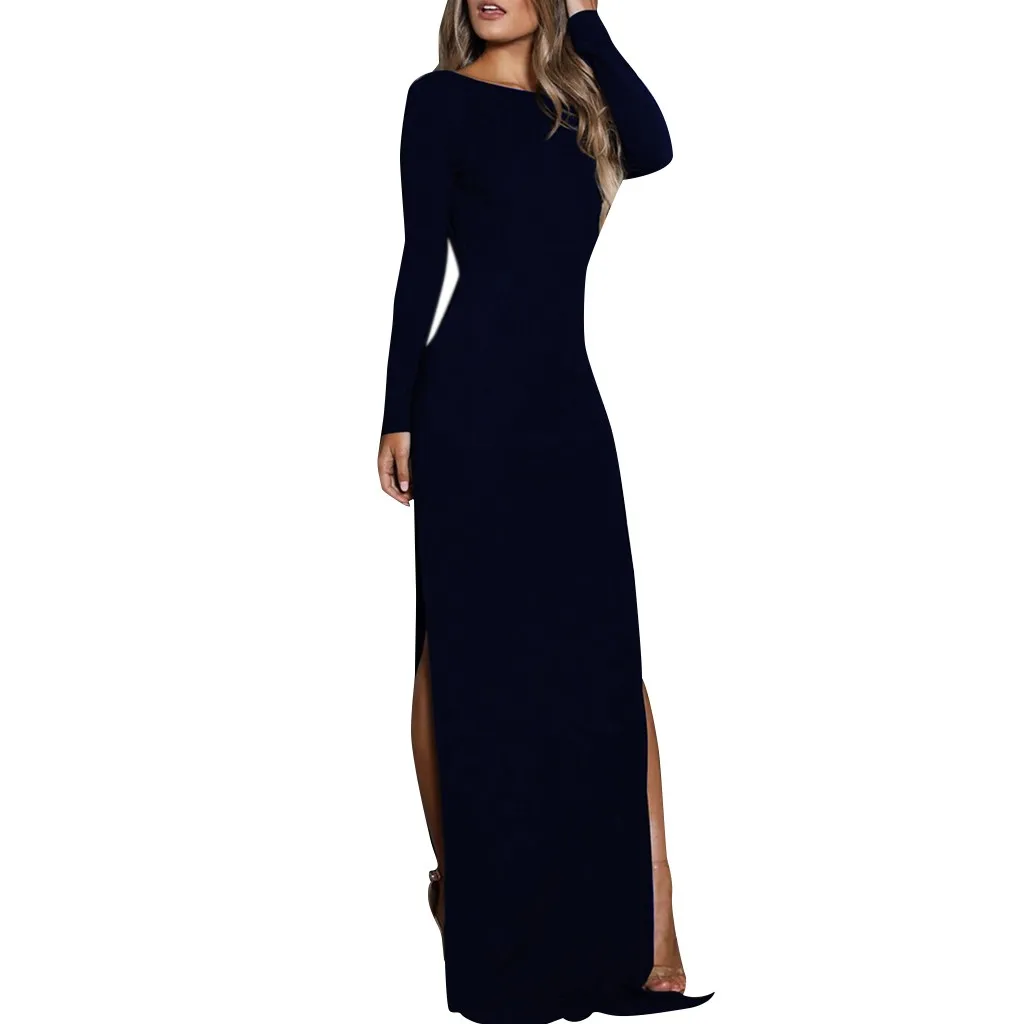 Sexy Womens Solid Color Long Sleeve High Waist Open Back Stitching Party Dress party sexy dress women vestidos verano 20191208
Sexy Womens Solid Color Long Sleeve High Waist Open Back Stitching Party Dress party sexy dress women vestidos verano 20191208