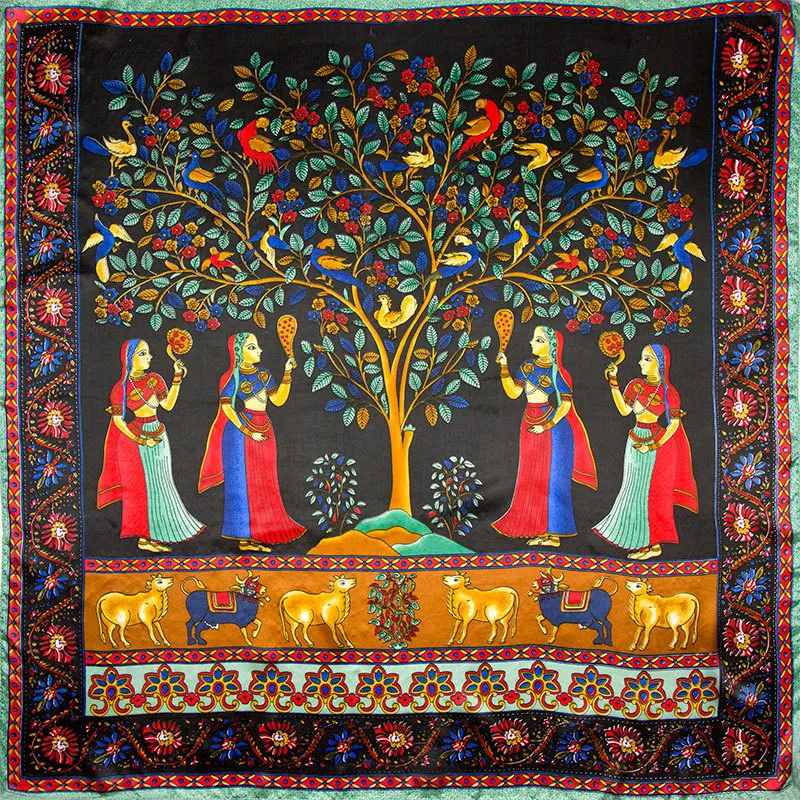 100% Silk Scarf Women Scarf Tree Hijab Scarf Silk Big Bandana 2019 Foulard Top Wrap Middle Square Silk Scarf Hot Gift for Lady
100% Silk Scarf Women Scarf Tree Hijab Scarf Silk Big Bandana 2019 Foulard Top Wrap Middle Square Silk Scarf Hot Gift for Lady