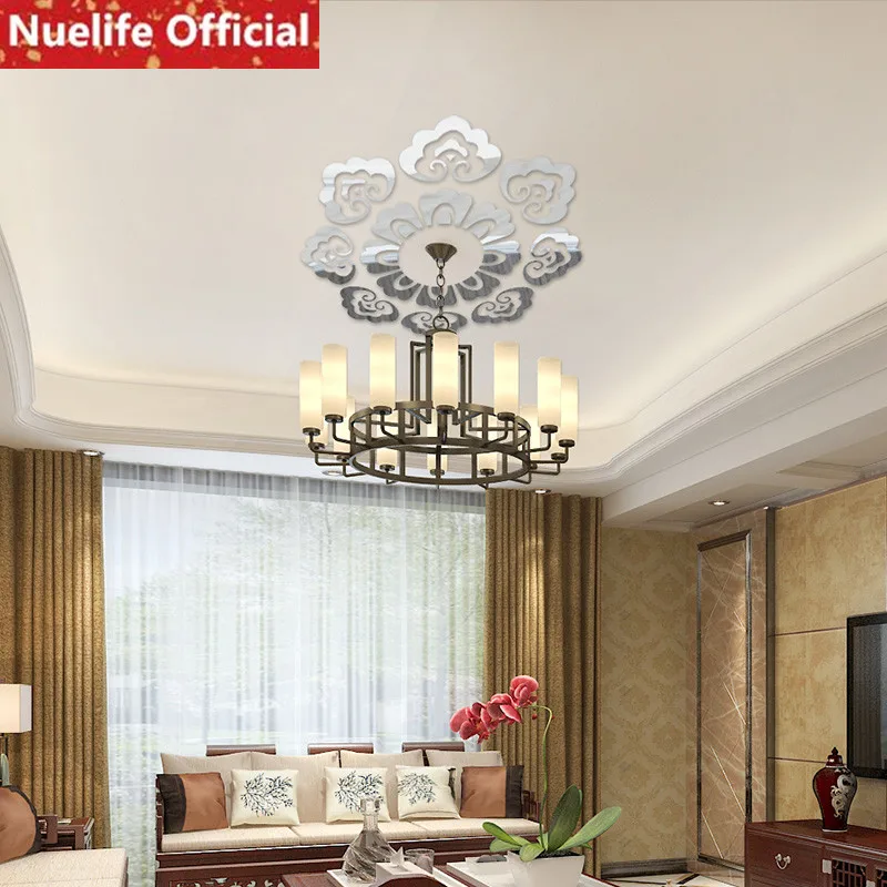 large Creative xiangyun pattern mirror wall stickers living room bedroom dining room ceiling lamp decoration wall stickers N4
large Creative xiangyun pattern mirror wall stickers living room bedroom dining room ceiling lamp decoration wall stickers N4