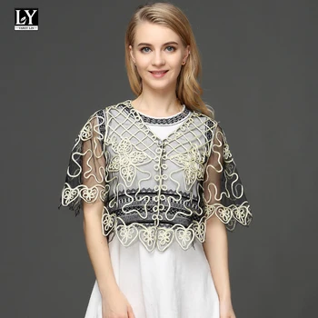 Ly Varey Lin Lace Shawl Jacket Thin V Neck Elbow Sleeve Cardigan Summer Women Embroidery Shrug Shawl Retro Bolero Coat
Ly Varey Lin Lace Shawl Jacket Thin V Neck Elbow Sleeve Cardigan Summer Women Embroidery Shrug Shawl Retro Bolero Coat