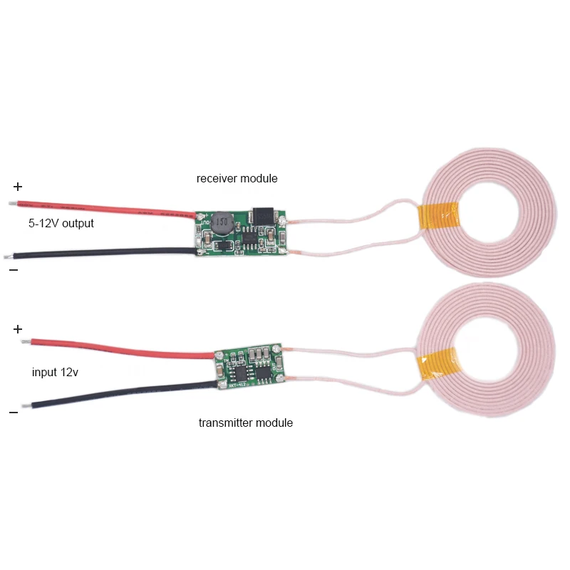 100pcs/lot Large Current Wireless Power supply Module Transmitter Receiver Charging Coil 5V 2A for Mobile electronic products |