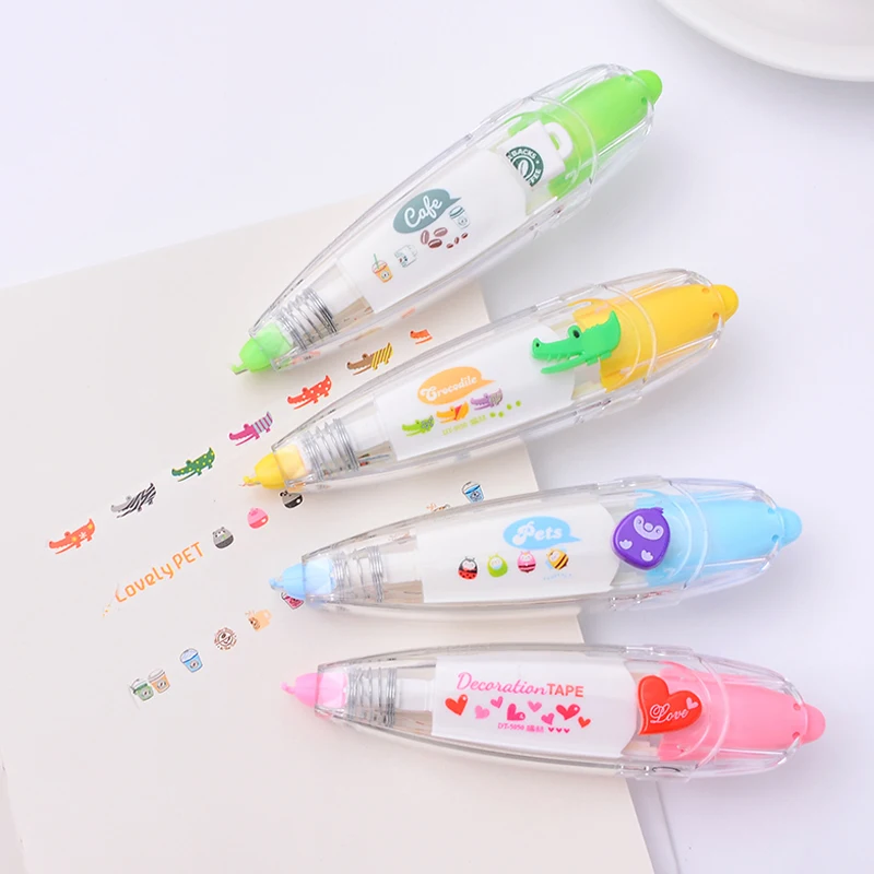 4 pcs/lot Cute Kawaii Press Type Decorative Correction Tap Diary for Kids Gift DIY Scrapbooking Stickers School Supplies
4 pcs/lot Cute Kawaii Press Type Decorative Correction Tap Diary for Kids Gift DIY Scrapbooking Stickers School Supplies