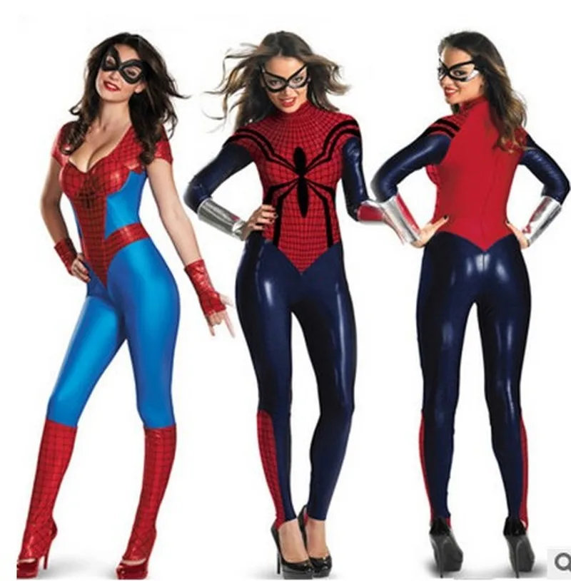 Halloween Women Leotard Spiderman Costume Super Hero Spider Woman Cosplay Superwomen Fancy Dress Outfits Jumpsuits
Halloween Women Leotard Spiderman Costume Super Hero Spider Woman Cosplay Superwomen Fancy Dress Outfits Jumpsuits