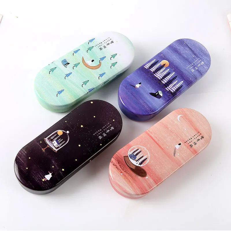 Hot Sale Iron Tin Metal Glasses Case Hard Frame Eyeglass Case Women Reading Glasses Box Space Sky Series Spectacle Cases
Hot Sale Iron Tin Metal Glasses Case Hard Frame Eyeglass Case Women Reading Glasses Box Space Sky Series Spectacle Cases