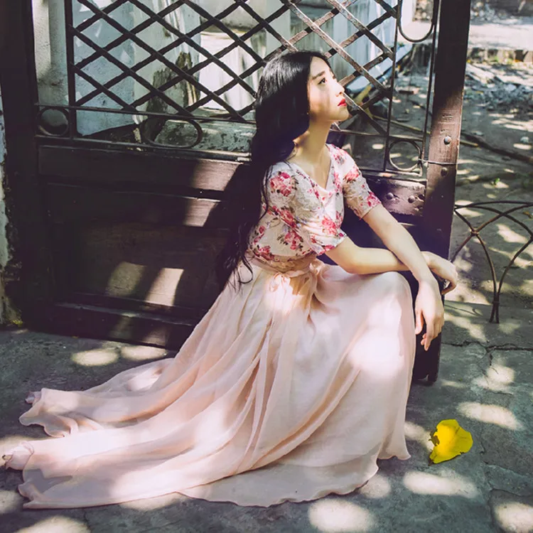 2016 New women casual long chiffon pink summer dress vestidos maxi dress lovly girls beach dress
2016 New women casual long chiffon pink summer dress vestidos maxi dress lovly girls beach dress