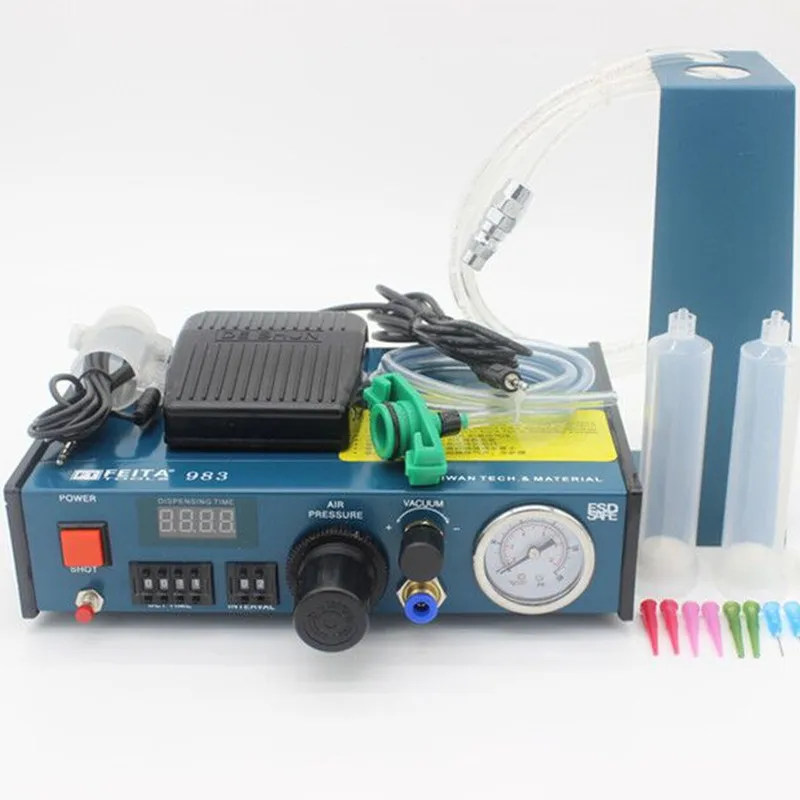Aliexpress wholesale high quality FT-983 digital Fluid Dispenser Automatic Glue Dispenser glue dispensing controller machine
Aliexpress wholesale high quality FT-983 digital Fluid Dispenser Automatic Glue Dispenser glue dispensing controller machine