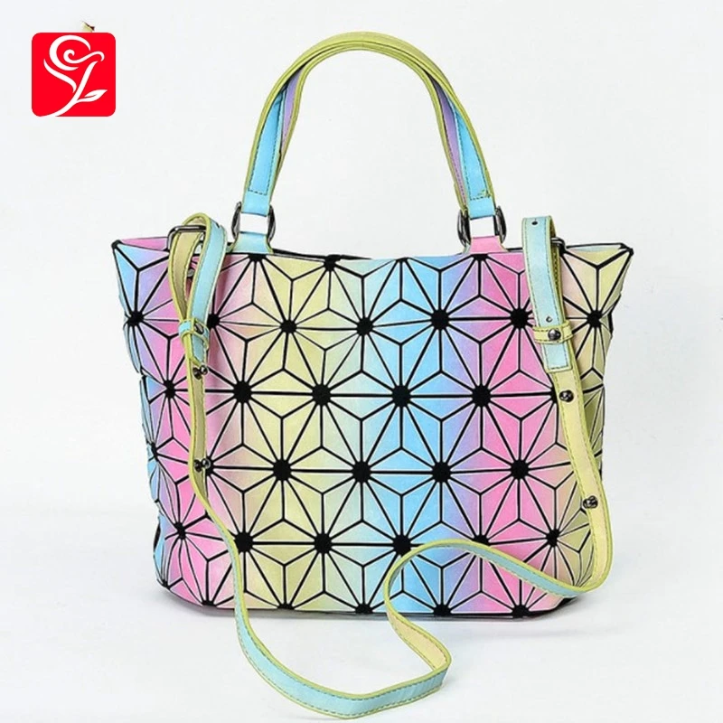 2019 New Colorful women's Bucket Bag Geometric Sequins Mirror Folding Shoulder Bag Luminous PU Handbag Messenger Bag
2019 New Colorful women's Bucket Bag Geometric Sequins Mirror Folding Shoulder Bag Luminous PU Handbag Messenger Bag