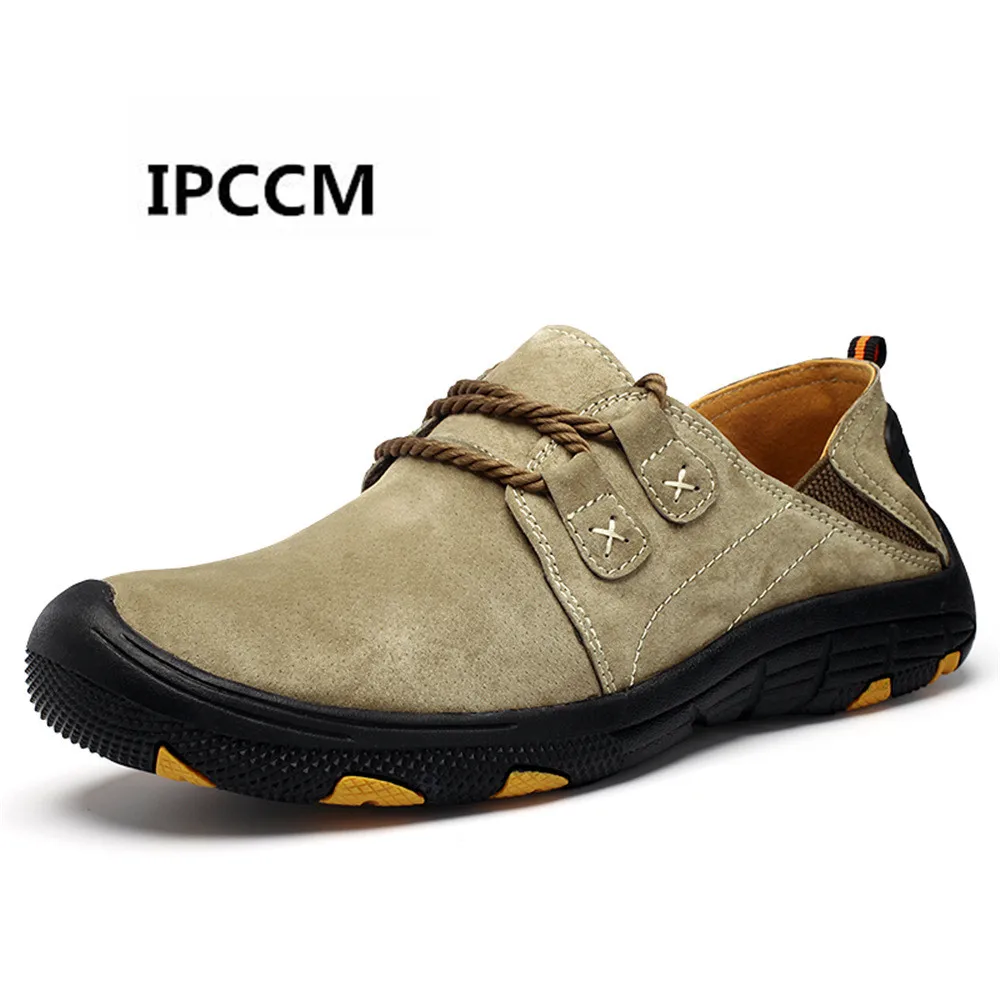 IPCCM Brand 2018 Spring Autumn Breathable Non-slip Low Shoes Men's Fashion Lacing Genuine Leather Leisure Shoes Large Size38-48
IPCCM Brand 2018 Spring Autumn Breathable Non-slip Low Shoes Men's Fashion Lacing Genuine Leather Leisure Shoes Large Size38-48