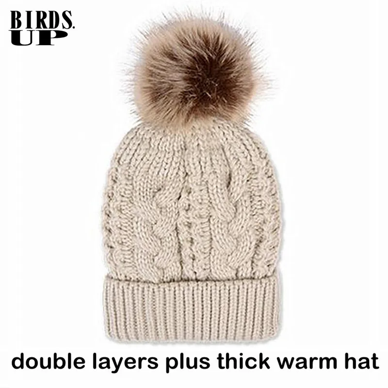 Women's Knitted Wool Hats With Fur Pompons Winter Velvet Hat Crochet Outdoor Warm Beanies Cap Skullies Caps Bonnet Sombreros
Women's Knitted Wool Hats With Fur Pompons Winter Velvet Hat Crochet Outdoor Warm Beanies Cap Skullies Caps Bonnet Sombreros