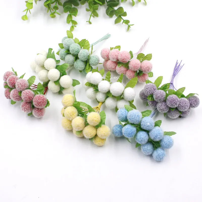 10PCS (10cm / bundle) artificial flowers artificial bubble ball cotton velvet bouquet / home decoration DIY Christmas wedding
10PCS (10cm / bundle) artificial flowers artificial bubble ball cotton velvet bouquet / home decoration DIY Christmas wedding
