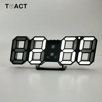 3D LED Wall Clock Digital Alarm Clocks Table Desk Night Wall Watch Display Home Kitchen Decor24 Or 12 Hour Display Modern
3D LED Wall Clock Digital Alarm Clocks Table Desk Night Wall Watch Display Home Kitchen Decor24 Or 12 Hour Display Modern